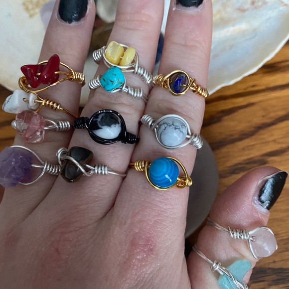 Handmade Wire Wrapped Rings - Picture 10 of 13